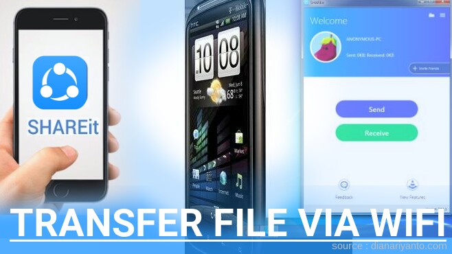 Cara Transfer File via Wifi di HTC Sensation 4G Menggunakan ShareIt Versi Baru
