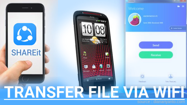 Kirim dan Transfer File via Wifi di HTC Sensation XE Menggunakan ShareIt Versi Baru