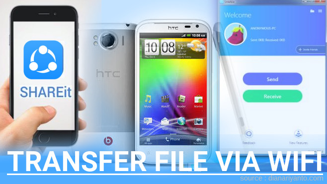 Mengenal Transfer File via Wifi di HTC Sensation XL Menggunakan ShareIt Versi Baru