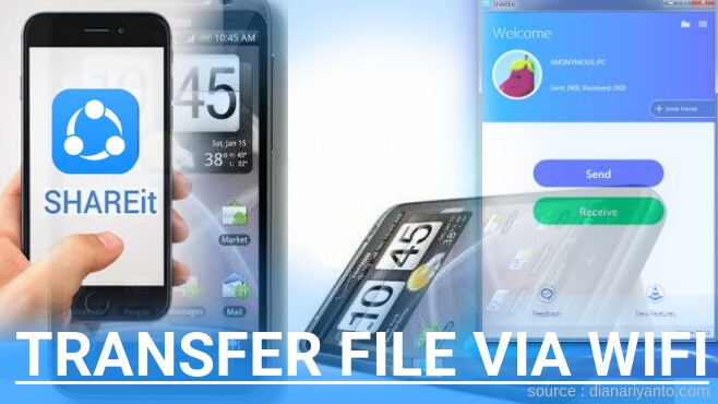 Kirim dan Transfer File via Wifi di HTC ThunderBolt Menggunakan ShareIt Versi Baru