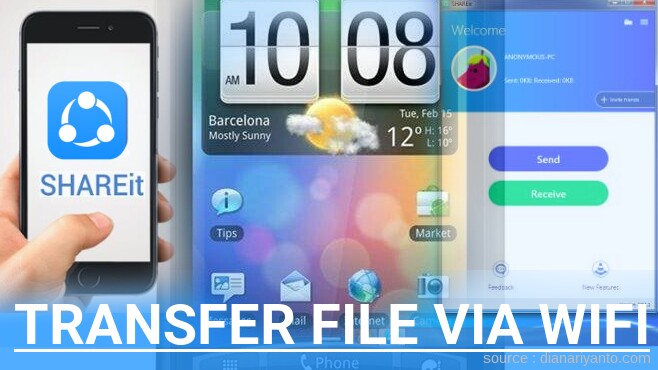Transfer File via Wifi di HTC Wildfire S CDMA Menggunakan ShareIt Terbaru