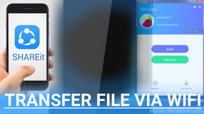 Transfer File via Wifi di HTC Zeta Menggunakan ShareIt Versi Baru